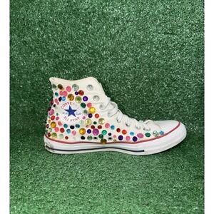 Custom Blinged Converse Chuck Taylor Womens Size 9 Sparkly Gem Shoes‎ Sneakers